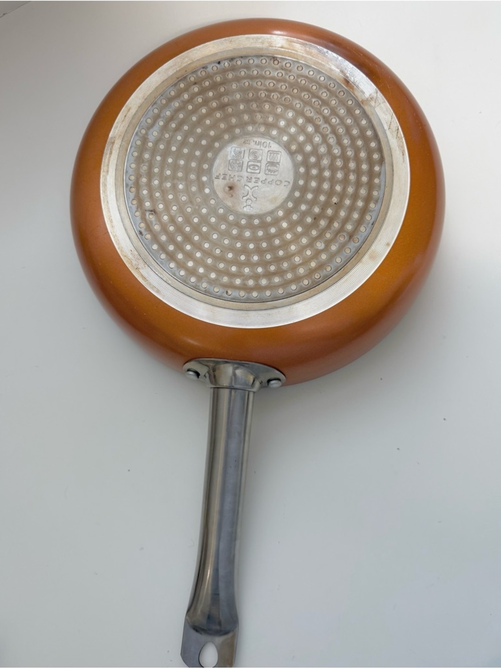 Copper Chef Non-stick Frying Pan With Glass Lid - Picture 2 of 8